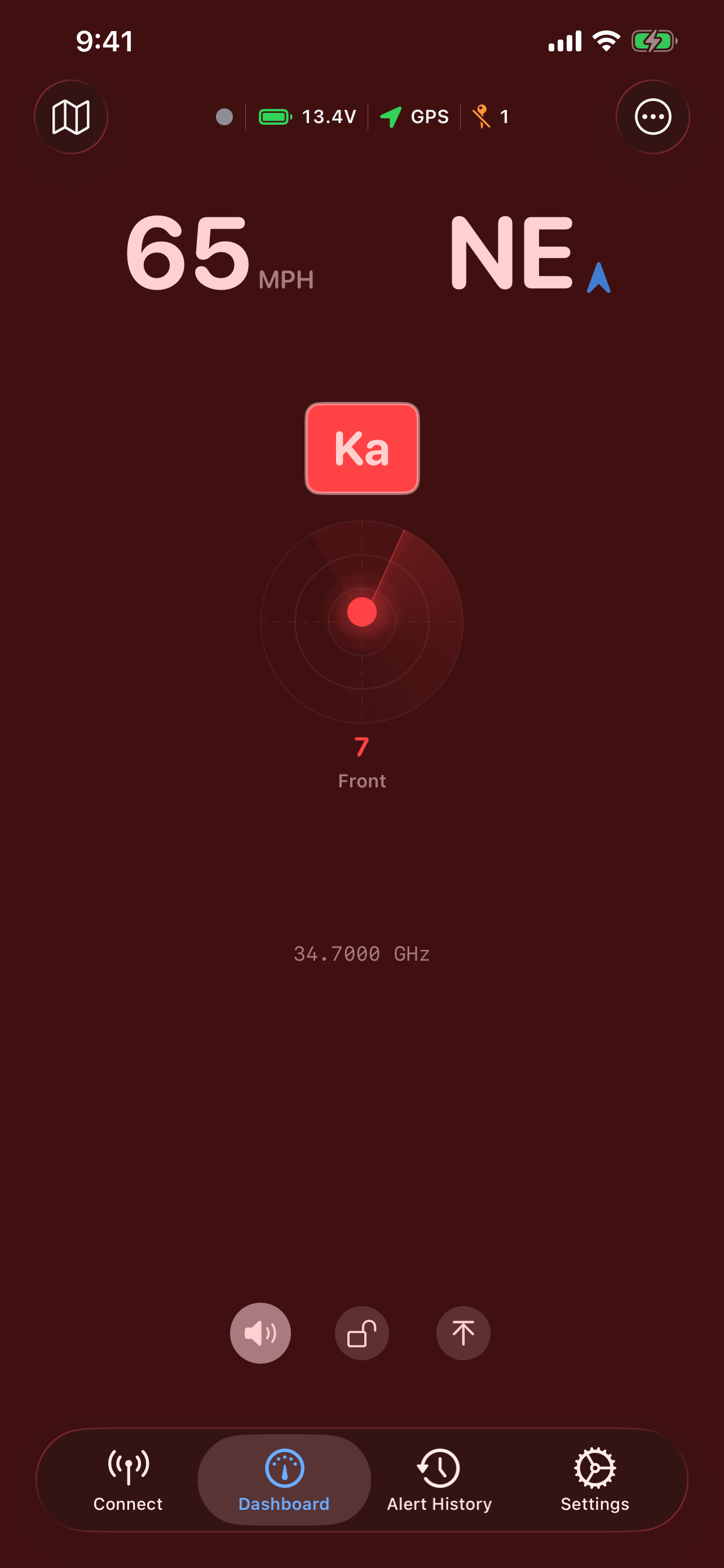 rDetect: Ka band alert with proximity meter and HUD display